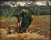 Vincent Van Gogh Peasant Woman Digging Up Potatoes oil painting reproduction
